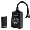 imageBLACKDECKER Wireless Outdoor Timer Outlet with Remote 2 Grounded Outlets Photocell Sensor
