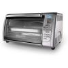 imageBlackDecker Countertop Convection Toaster Oven 8 Onetouch Cooking Functions Stainless SteelDual Rack Positions