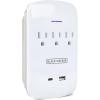 imageBlackDecker Surge Protector Wall Mount  3 Grounded Outlets 2 USB Ports USBA ampamp USBC Indicator Light Auto Shutdown 3Prong Plug