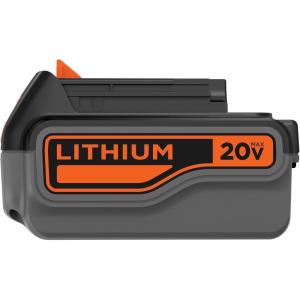 imageBLACKDECKER 20V MAX 4Ah Lithium Ion Battery LB2X4020OPE