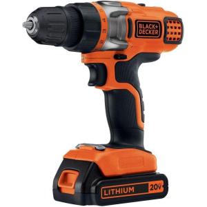 imageBLACKDECKER 20V MAX Cordless Drill Driver with Battery and Charger LED Work Light LDX220CCordless Drill Driver Kit