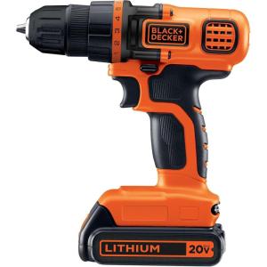 imageBLACKDECKER 20V MAX Cordless Drill and Driver 38 Inch With LED Work Light Battery and Charger Included LDX120CDrillDriver Only