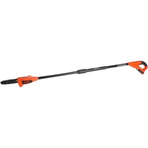imageBLACKDECKER 20V MAX Cordless Pole Saw Kit with Battery and Charger Included 14Inch Battery Pole Saw Includes Oil Bottle Wrench and Blade Guard LPP12020V Pole Saw Tool Only
