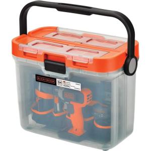 imageBLACKDECKER 20V MAX Drill with Home Tool Kit 64Piece BCKSB62C1