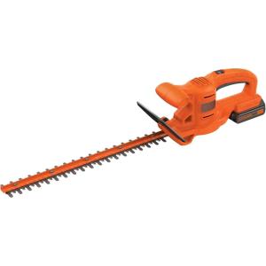 imageBLACKDECKER 20V MAX Hedge Trimmer Cordless 18 inch Blade Reduced Vibration Battery and Charger Included LHT218C1