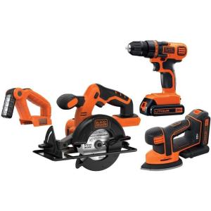 imageBLACKDECKER 20V MAX POWERCONNECT Cordless 4Tool Combo Kit BD4KITCDCMSL4Tool Combo Kit Only