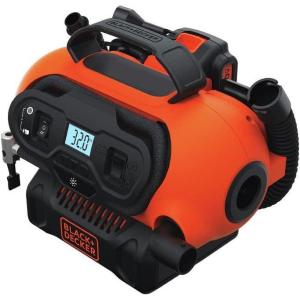 imageBLACKDECKER 20V MAX Tire Inflator Portable Air Compressor 3 Modes Cordless 120V Corded and 12V Car Adapter Air Pump Battery Sold Separately BDINF20C20V Max Cordless Inflator