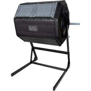 imageBLACKDECKER 40Gallon Dual Chamber Compost Tumbler Outdoor BDSTGA9701