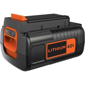 imageBLACKDECKER 40V MAX Lithium Battery Compatible with 36V and 40V MAX Power Tools Lithium Ion Corddless Tool Battery Packs Charger Not Included LBX204020Ah Battery