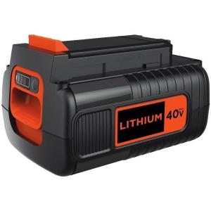 imageBLACKDECKER 40V MAX Lithium Battery Compatible with 36V and 40V MAX Power Tools Lithium Ion Corddless Tool Battery Packs Charger Not Included LBX204025Ah Battery