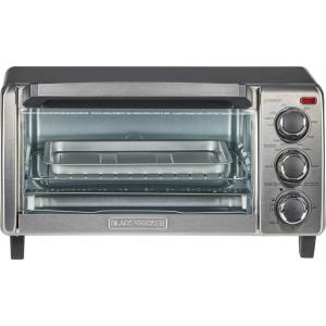 imageBLACKDECKER 4Slice Convection Oven Stainless Steel Curved Interior Fits a 9 inch Pizza TO1313SBD
