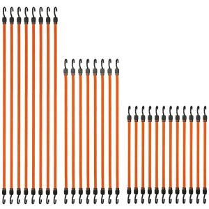 imageBLACKDECKER BDX1015 28Piece Premium HeavyDuty 24quot 36quot 48quot Flat Strap Bungee Cord BundleBDX1015