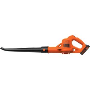 imageBLACKDECKER Cordless Leaf Blower with Battery and Charger 20V MAX Electric Leaf Blower 130 mph Air Speed Lightweight Design LSW221