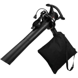 imageBLACKDECKER Electric Leaf Blower Leaf Vacuum and Leaf Mulcher 3in1 300 CFM 210 MPH 12Amp Handheld Lightweight Corded Electric Combo Kit BV3100