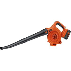 imageBLACKDECKER Leaf Blower Cordless with Battery and Charger POWERCOMMAND 40V MAX 90 CFM Variable Speed Up to 120 MPH Battery Leaf Blower Hard Surface and Yard Sweeper LSW36Sweeper Kit
