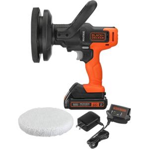 imageBLACKDECKER MATRIX 20V MAX Buffer Kit For Cars Floors and Furniture 3500 RPM Battery ampamp Charger Included Orange BCBMT120C1FFBuffer Kit Orange