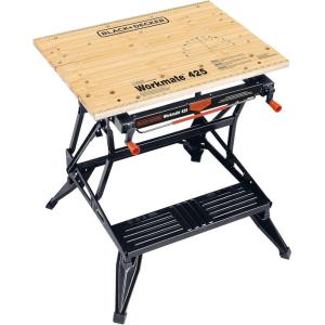 imageBLACKDECKER Portable Workbench Workmate Folding Workbench 550 lb Capacity with Clamps for Woodworking WM425A550 lb capacity
