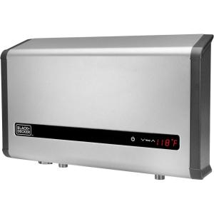 imageBLACKDECKER Tankless Electric Water Heater 36kW 240 Volt 73GPM SelfModulating MultiApplication Unit for Whole House Hot Water on Demand Digital Temperature Display36KW