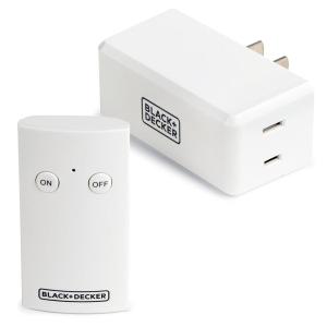 imageBLACKDECKER Wireless RemoteControl Outlet 1 Polarized Outlet 1 Remote  Premium Light Switches