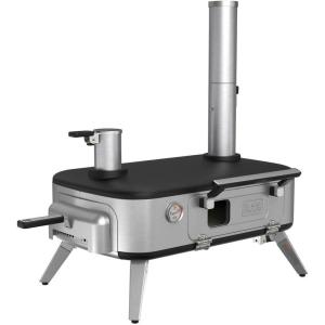 imageBLACKDECKER vera Pizza Oven Outdoor Wood  Charcoal  Pellet Fired Pizza Oven Rotating Handle and Temperature Gauge Portable with Folding Legs for Easy Storage BPZ123TSPizza Oven