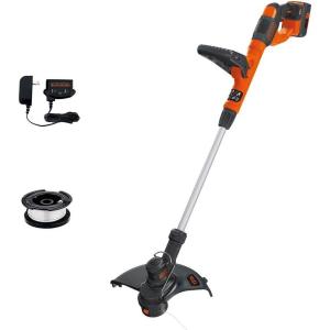 imageBlackDecker 40V MAX String Trimmer and Edger Kit Cordless 13 inch 2in1 Battery and Charger Included LST140C40V String Trimmer Kit
