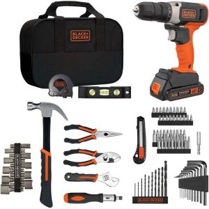 imagebeyond by BLACKDECKER Home Tool Kit with 20V MAX DrillDriver 83Piece BDPK70284C1AEVTool Kit