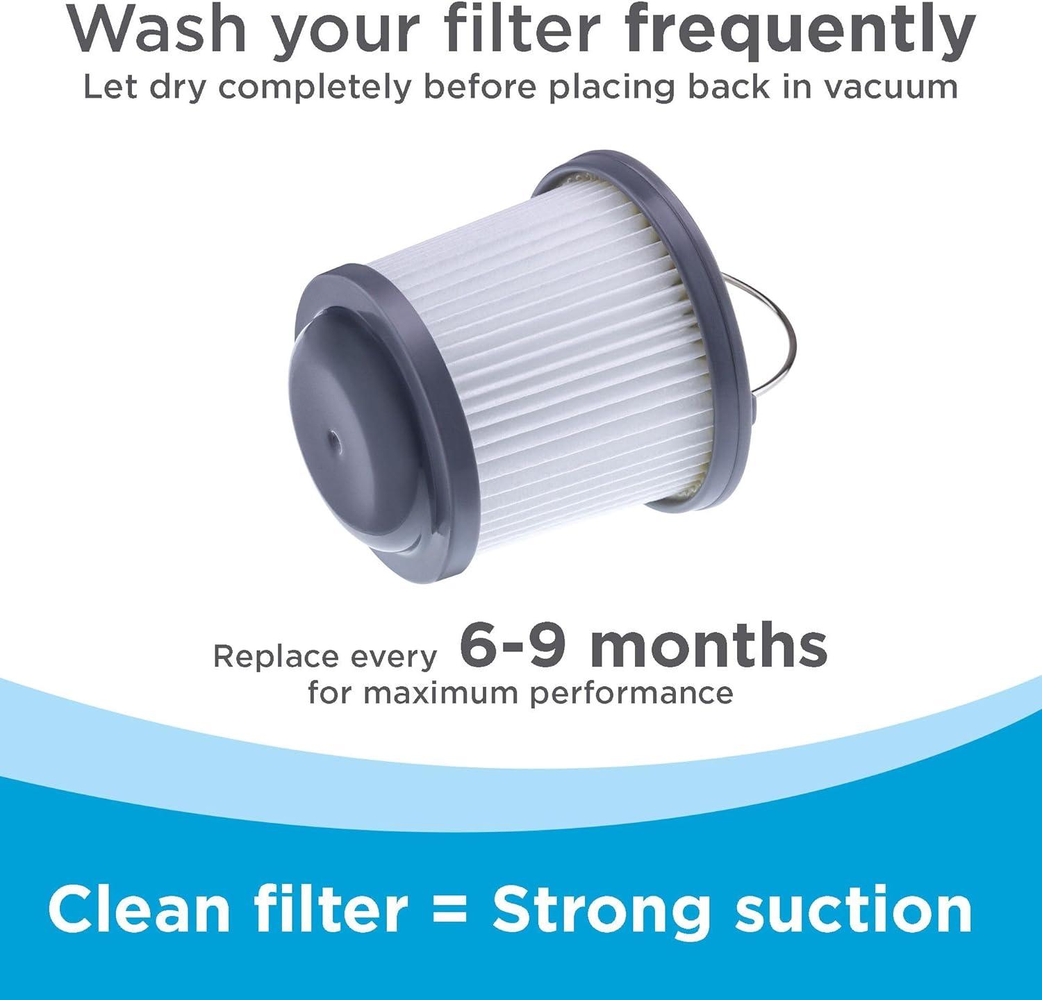 imageBLACKDECKER dustbuster Cordlesss Hand Vacuum Replacement Filter for PHV1410 PHV1810 PHV1210 BDH2000PL BDH2020FLFH and BDH1620FLFH Hand Vacuums PVF110