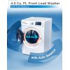 imageBLACKDECKER 09 Cu Ft Portable Washer 66 lb Capacity Washing Machine for Homes ampamp Apartments 5 Wash Cycles Quick Connect Sink Adapter and Drain Hose Included Transparent Lid BPWM09W White45 Cu Ft