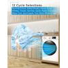 imageBLACKDECKER 09 Cu Ft Portable Washer 66 lb Capacity Washing Machine for Homes ampamp Apartments 5 Wash Cycles Quick Connect Sink Adapter and Drain Hose Included Transparent Lid BPWM09W White45 Cu Ft