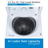 imageBLACKDECKER 09 Cu Ft Portable Washer 66 lb Capacity Washing Machine for Homes ampamp Apartments 5 Wash Cycles Quick Connect Sink Adapter and Drain Hose Included Transparent Lid BPWM09W White41 Cu Ft