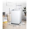 imageBLACKDECKER 09 Cu Ft Portable Washer 66 lb Capacity Washing Machine for Homes ampamp Apartments 5 Wash Cycles Quick Connect Sink Adapter and Drain Hose Included Transparent Lid BPWM09W White41 Cu Ft