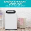 imageBLACKDECKER 09 Cu Ft Portable Washer 66 lb Capacity Washing Machine for Homes ampamp Apartments 5 Wash Cycles Quick Connect Sink Adapter and Drain Hose Included Transparent Lid BPWM09W White09 Cu Ft