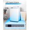 imageBLACKDECKER 09 Cu Ft Portable Washer 66 lb Capacity Washing Machine for Homes ampamp Apartments 5 Wash Cycles Quick Connect Sink Adapter and Drain Hose Included Transparent Lid BPWM09W White41 Cu Ft