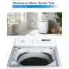 imageBLACKDECKER 09 Cu Ft Portable Washer 66 lb Capacity Washing Machine for Homes ampamp Apartments 5 Wash Cycles Quick Connect Sink Adapter and Drain Hose Included Transparent Lid BPWM09W White41 Cu Ft