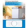imageBLACKDECKER 09 Cu Ft Portable Washer 66 lb Capacity Washing Machine for Homes ampamp Apartments 5 Wash Cycles Quick Connect Sink Adapter and Drain Hose Included Transparent Lid BPWM09W White41 Cu Ft