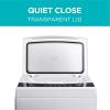 imageBLACKDECKER 09 Cu Ft Portable Washer 66 lb Capacity Washing Machine for Homes ampamp Apartments 5 Wash Cycles Quick Connect Sink Adapter and Drain Hose Included Transparent Lid BPWM09W White17 Cu Ft