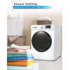 imageBLACKDECKER 09 Cu Ft Portable Washer 66 lb Capacity Washing Machine for Homes ampamp Apartments 5 Wash Cycles Quick Connect Sink Adapter and Drain Hose Included Transparent Lid BPWM09W White45 Cu Ft