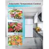 imageBLACKDECKER 121 Cu Ft Top Mount Refrigerator with Freezer 2 Door Refrigerator with Top Freezer and Adjustable Temperature Control ENERGY STAR BR1210HS Stainless Steel LookWhite