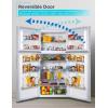 imageBLACKDECKER 121 Cu Ft Top Mount Refrigerator with Freezer 2 Door Refrigerator with Top Freezer and Adjustable Temperature Control ENERGY STAR BR1210HS Stainless Steel LookWhite