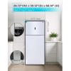 imageBLACKDECKER 121 Cu Ft Top Mount Refrigerator with Freezer 2 Door Refrigerator with Top Freezer and Adjustable Temperature Control ENERGY STAR BR1210HS Stainless Steel LookWhite