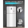 imageBLACKDECKER 121 Cu Ft Top Mount Refrigerator with Freezer 2 Door Refrigerator with Top Freezer and Adjustable Temperature Control ENERGY STAR BR1210HS Stainless Steel LookWhite