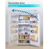 imageBLACKDECKER 121 Cu Ft Top Mount Refrigerator with Freezer 2 Door Refrigerator with Top Freezer and Adjustable Temperature Control ENERGY STAR BR1210HS Stainless Steel LookWhite