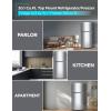 imageBLACKDECKER 121 Cu Ft Top Mount Refrigerator with Freezer 2 Door Refrigerator with Top Freezer and Adjustable Temperature Control ENERGY STAR BR1210HS Stainless Steel LookStainless Steel Look