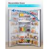 imageBLACKDECKER 121 Cu Ft Top Mount Refrigerator with Freezer 2 Door Refrigerator with Top Freezer and Adjustable Temperature Control ENERGY STAR BR1210HS Stainless Steel LookStainless Steel Look
