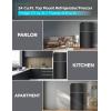 imageBLACKDECKER 121 Cu Ft Top Mount Refrigerator with Freezer 2 Door Refrigerator with Top Freezer and Adjustable Temperature Control ENERGY STAR BR1210HS Stainless Steel LookBlack