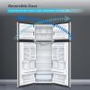 imageBLACKDECKER 121 Cu Ft Top Mount Refrigerator with Freezer 2 Door Refrigerator with Top Freezer and Adjustable Temperature Control ENERGY STAR BR1210HS Stainless Steel LookStainless Steel Look