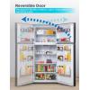 imageBLACKDECKER 121 Cu Ft Top Mount Refrigerator with Freezer 2 Door Refrigerator with Top Freezer and Adjustable Temperature Control ENERGY STAR BR1210HS Stainless Steel LookBlack