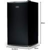 imageBLACKDECKER 121 Cu Ft Top Mount Refrigerator with Freezer 2 Door Refrigerator with Top Freezer and Adjustable Temperature Control ENERGY STAR BR1210HS Stainless Steel LookBlack