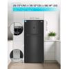 imageBLACKDECKER 121 Cu Ft Top Mount Refrigerator with Freezer 2 Door Refrigerator with Top Freezer and Adjustable Temperature Control ENERGY STAR BR1210HS Stainless Steel LookBlack