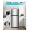 imageBLACKDECKER 121 Cu Ft Top Mount Refrigerator with Freezer 2 Door Refrigerator with Top Freezer and Adjustable Temperature Control ENERGY STAR BR1210HS Stainless Steel LookStainless Steel Look